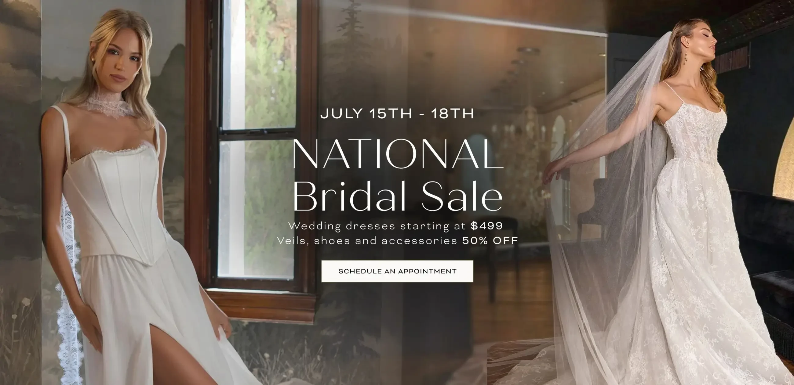 National Bridal Sale 2026 Banner for Desktop